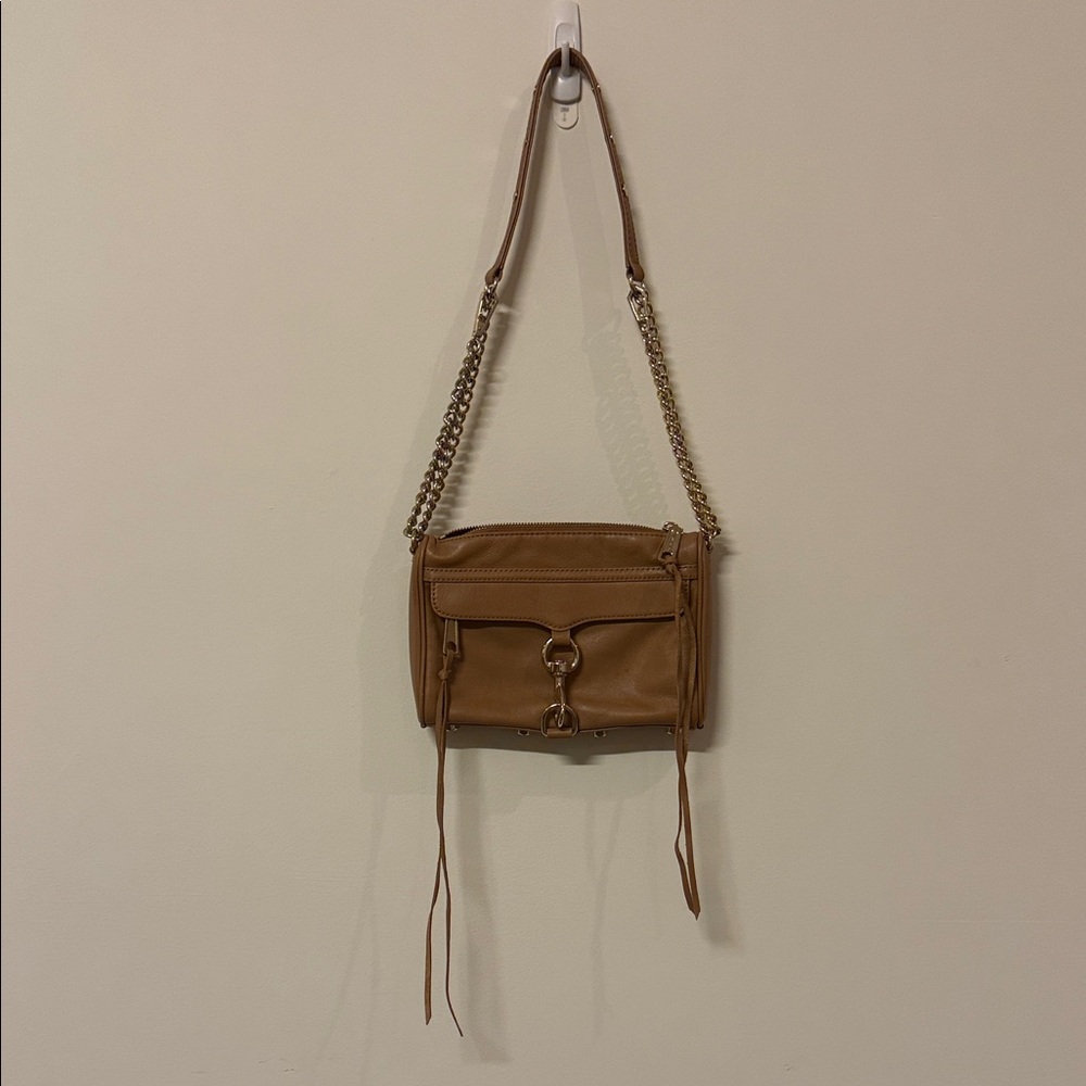 Rebecca Minnoff - Tan Leather Crossbody Bag